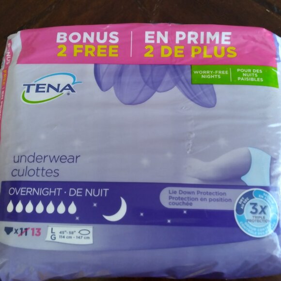 Tena, Protective underwear, Overnight, Size - L/G - Picture 1 of 3